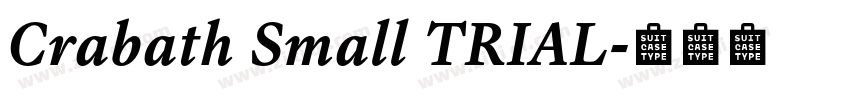 Crabath Small TRIAL字体转换